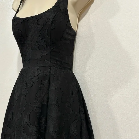 Azazie Elegant Black Open Back Dress - Picture 6 of 14